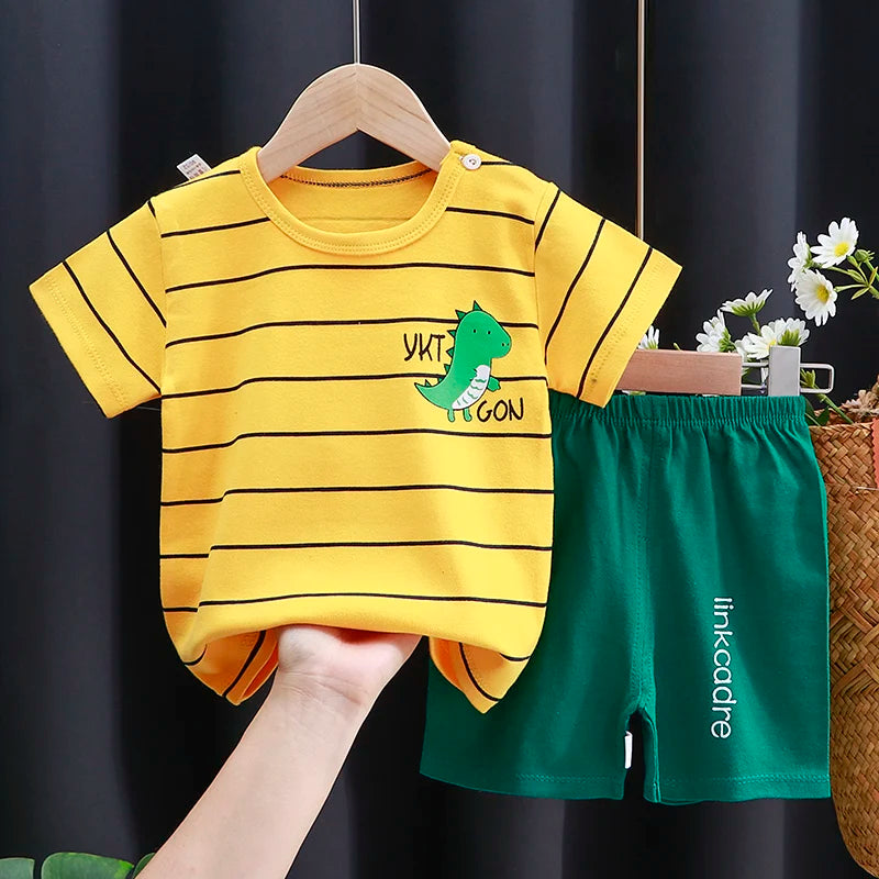 Kids Clothes Set Baby Boy/Girl T-Shirt + Shorts Summer