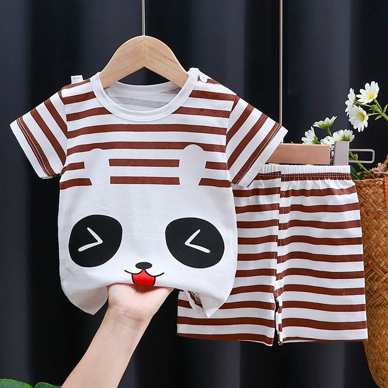 Kids Clothes Set Baby Boy/Girl T-Shirt + Shorts Summer