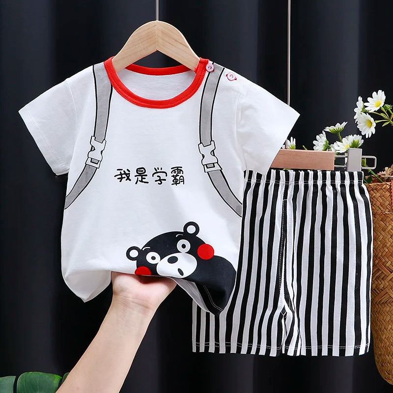 Kids Clothes Set Baby Boy/Girl T-Shirt + Shorts Summer