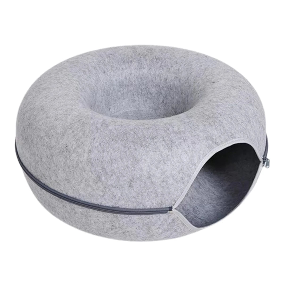 Felt Donut Bed for Cats House With Breather Hole