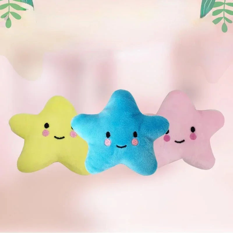 Pet Toy Plush Sounding Pentagram Toy Pet Playing