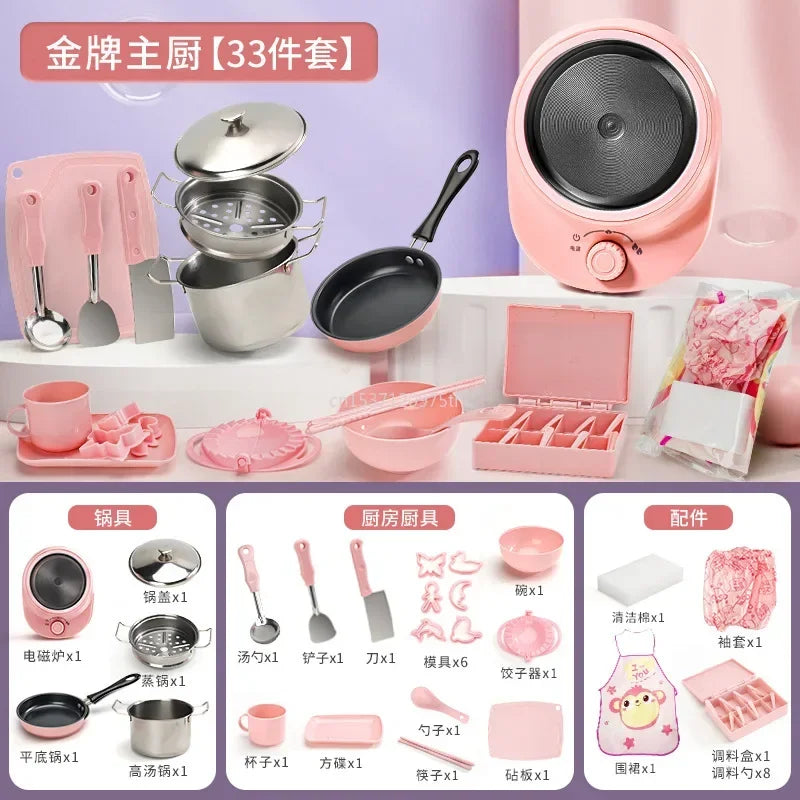 New Funny Kitchen Toys Girl Can Cook Mini Kitchen