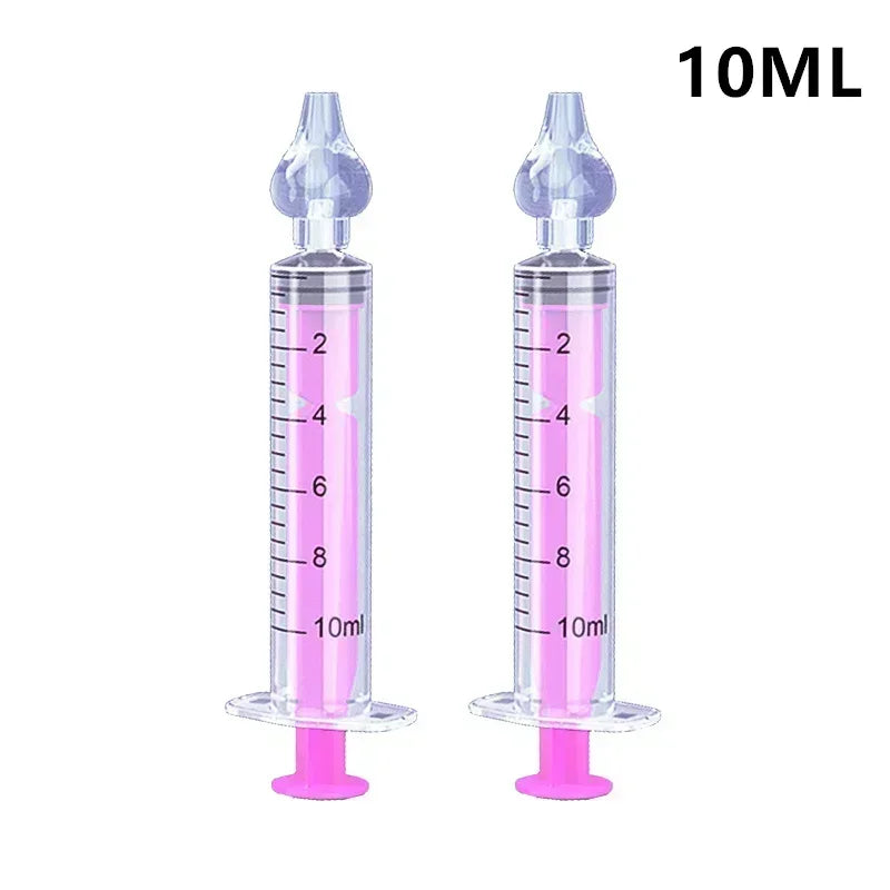 2Pcs Needle Tube Baby Nasal Aspirator Syringe