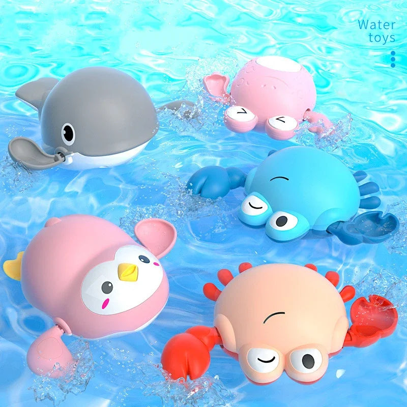 Baby Bath Toys Kids Swimming Clockwork Dolls Play