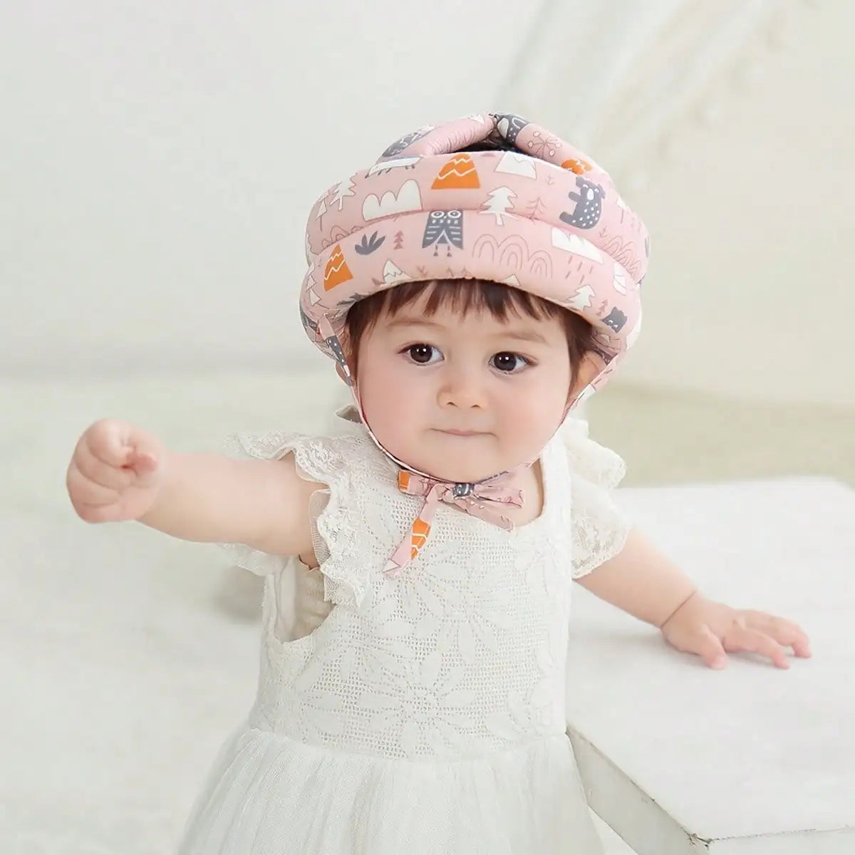 Pink Baby Toddler Head Protector, Breathable Head Drop