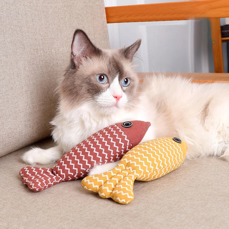 Cat Toys Fish Catnip Toys Interactive Cat Toy Cat