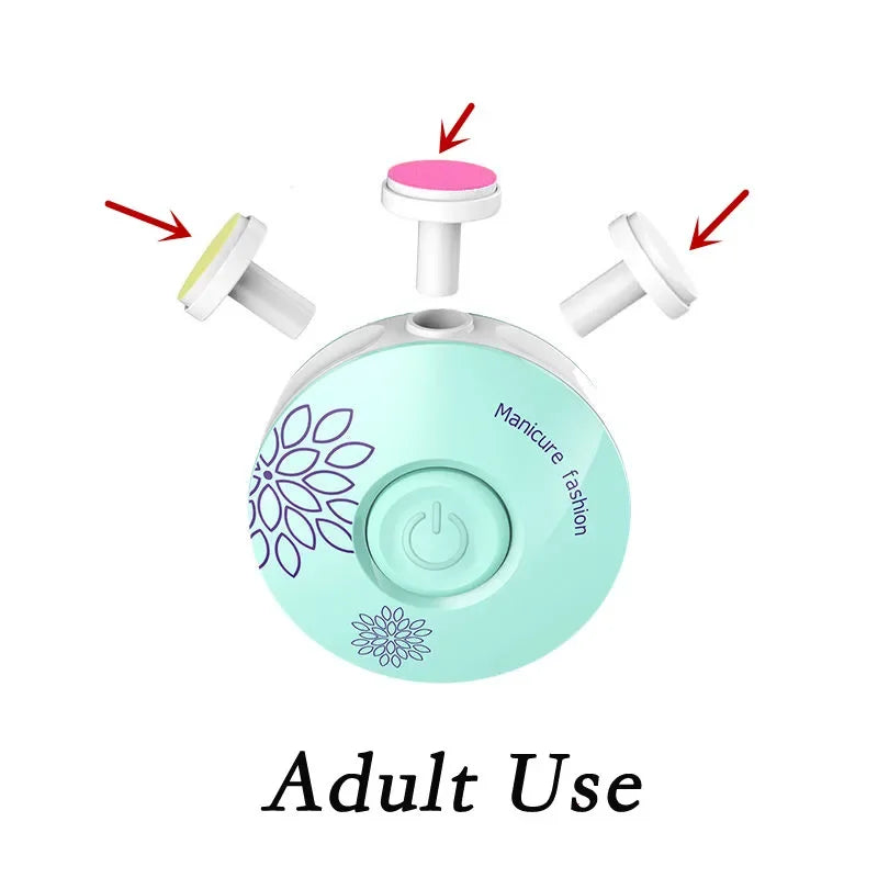 Baby Electric Nail Trimmer Kid Nail Polisher Tool Baby