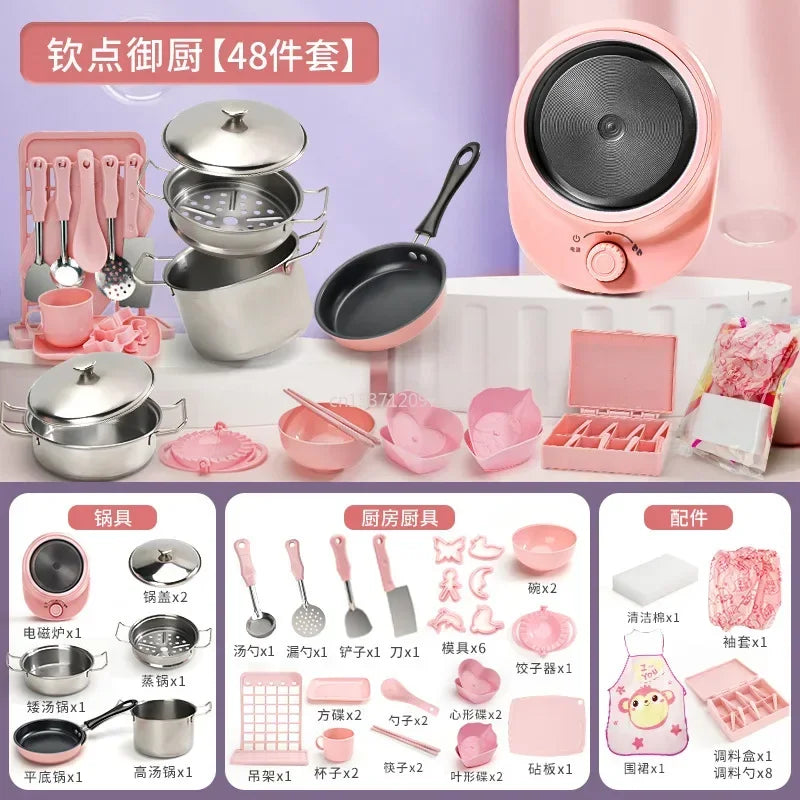 New Funny Kitchen Toys Girl Can Cook Mini Kitchen