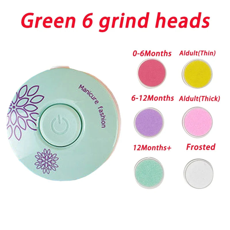 Baby Electric Nail Trimmer Kid Nail Polisher Tool Baby