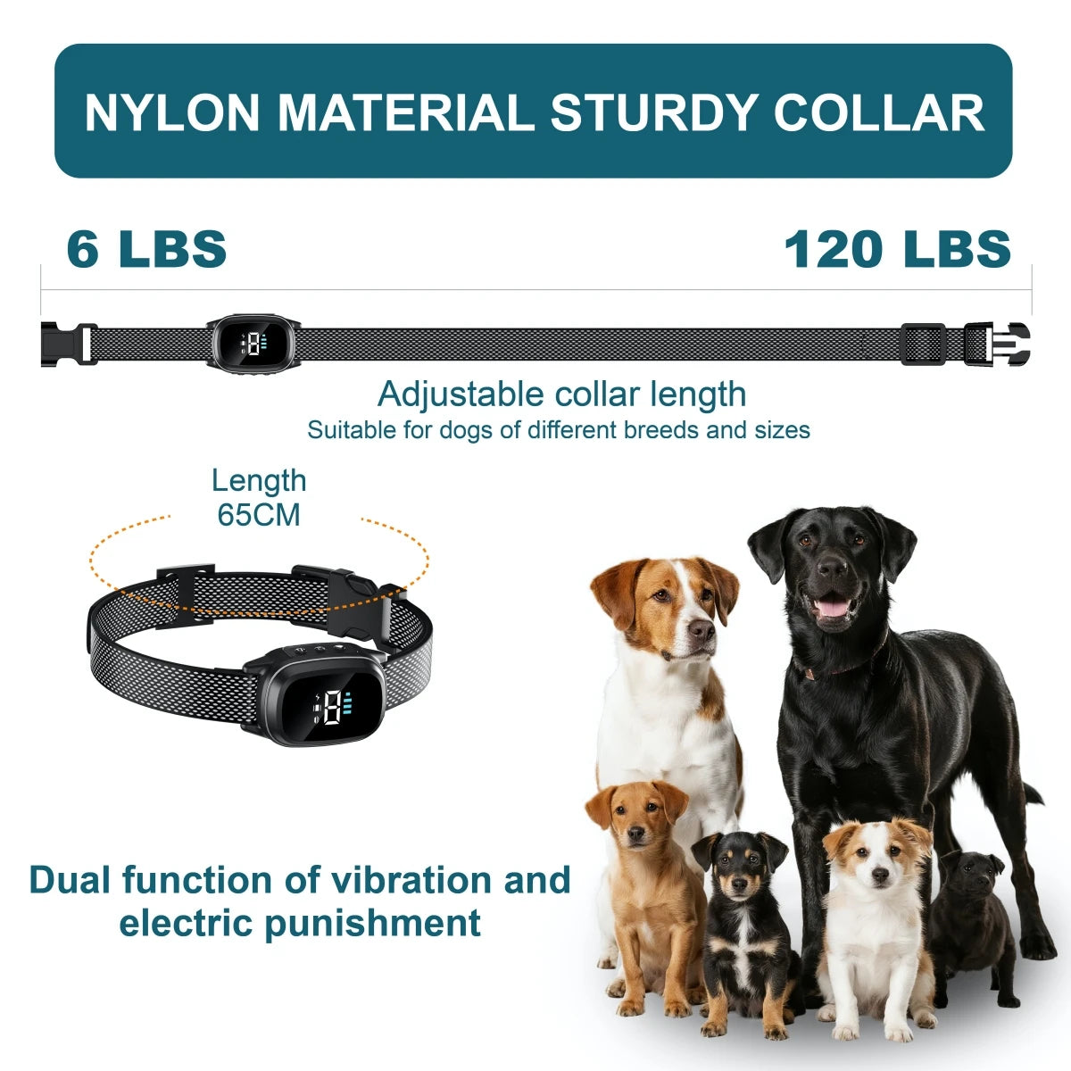 Automatic Anti Barking Dog Collar, Rechargeable
