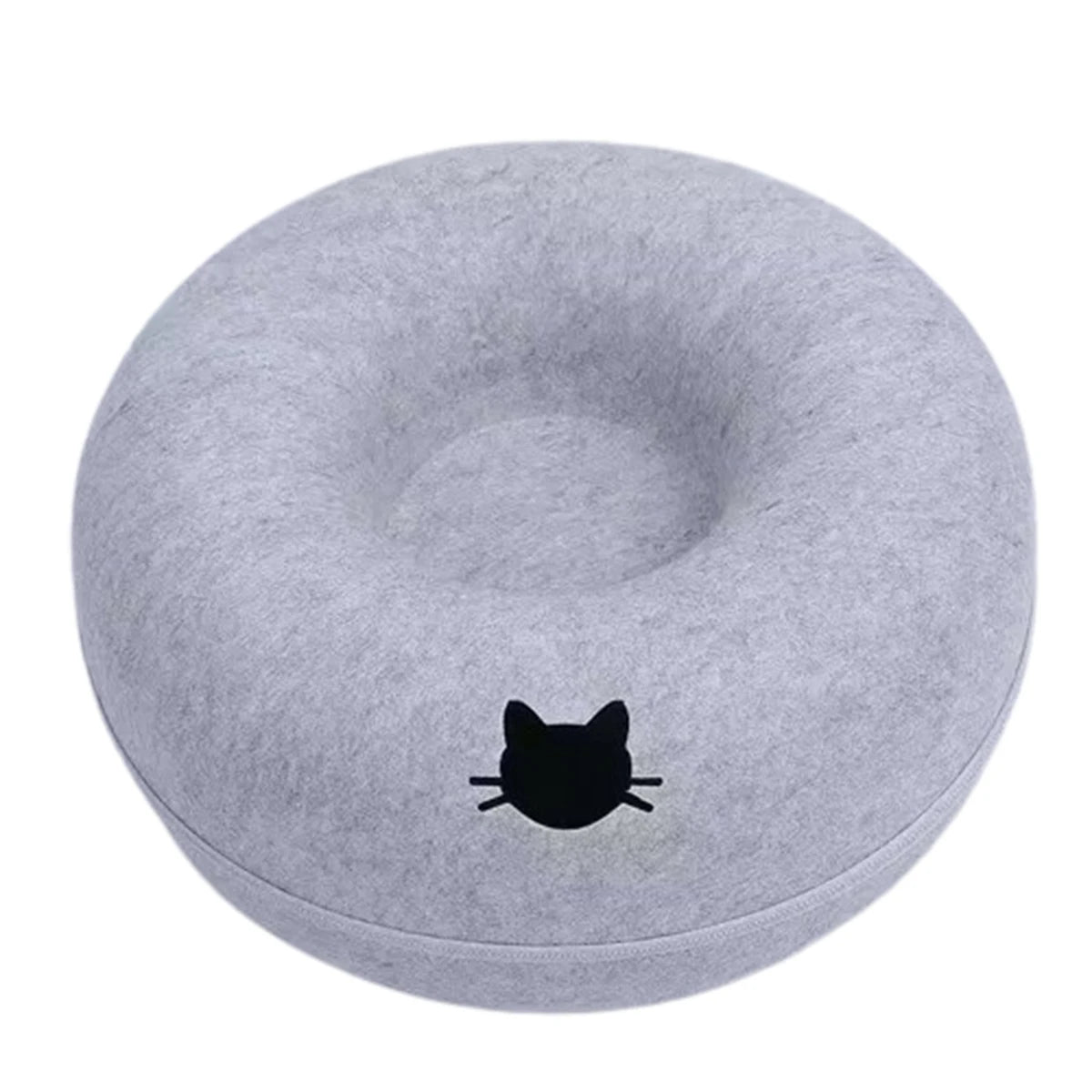 Felt Donut Bed for Cats House With Breather Hole