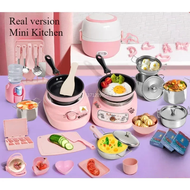 New Funny Kitchen Toys Girl Can Cook Mini Kitchen