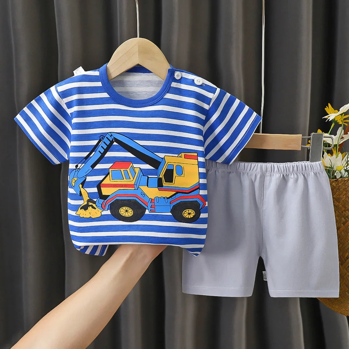 2PCS Children's Sets mother Kids Clothes Boys Girl