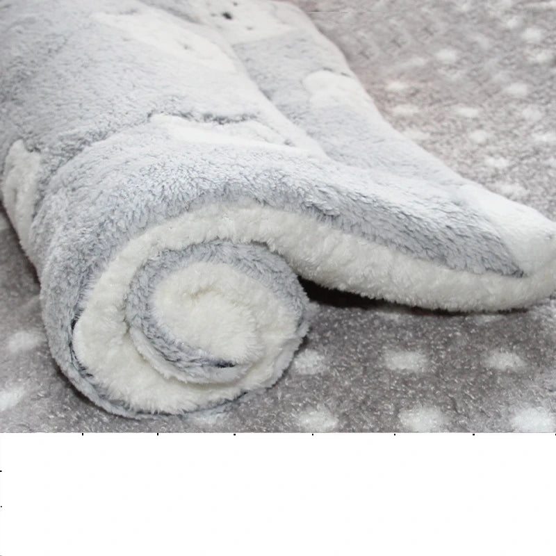 Multi-model pet flannel sleeping mat kennel mat blanket
