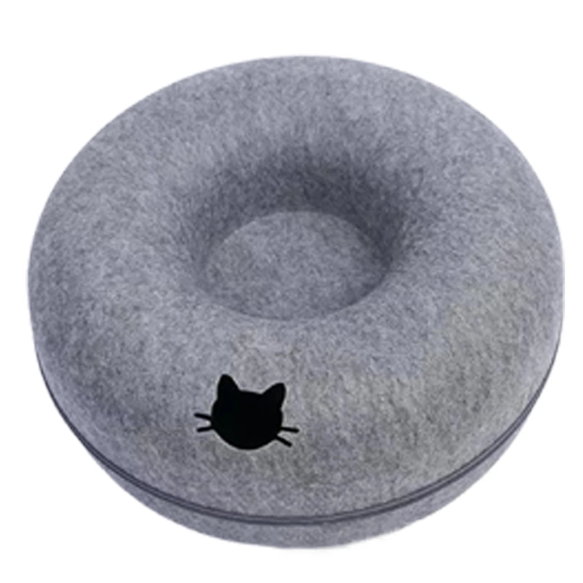 Felt Donut Bed for Cats House With Breather Hole