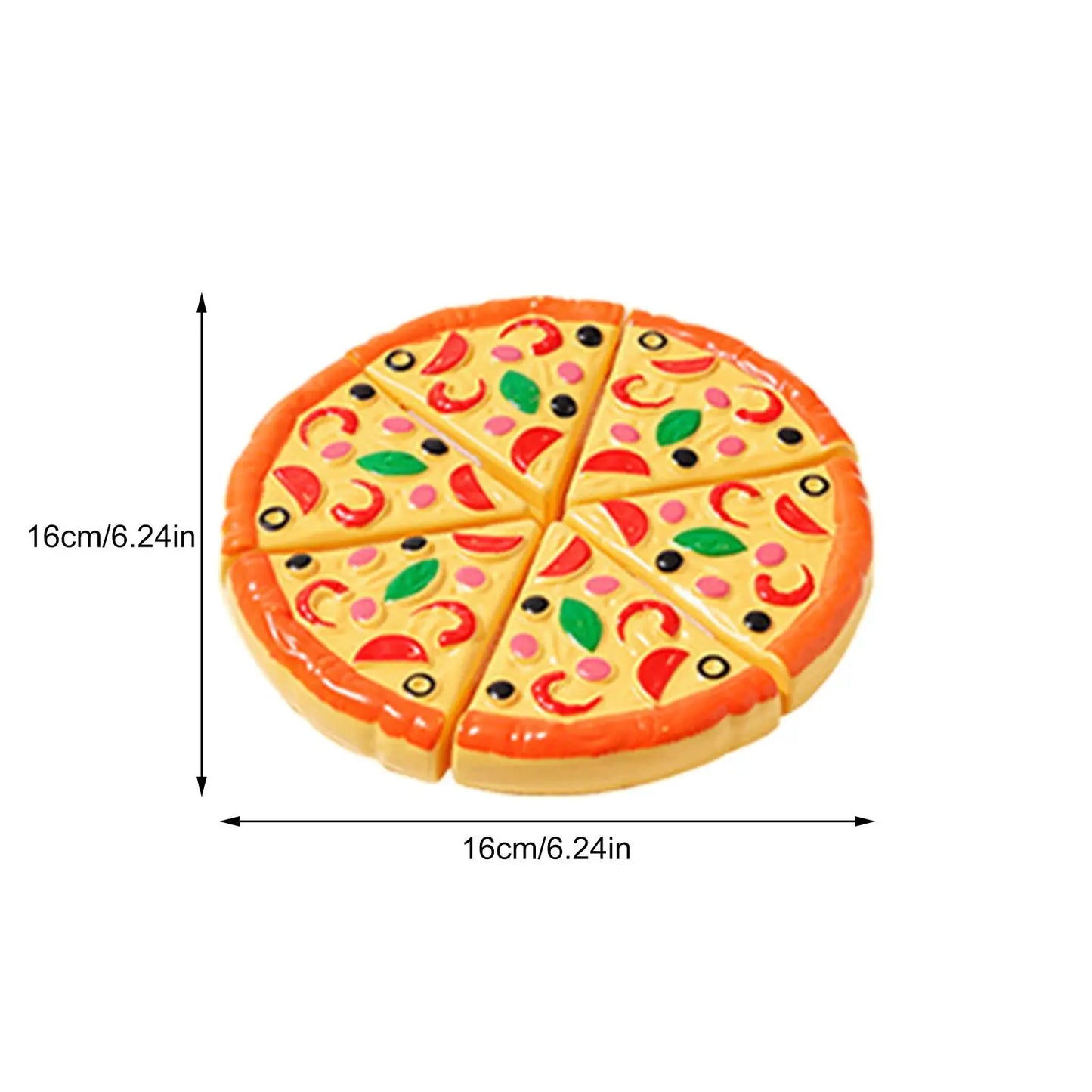 Kids Pizza Cutting Toy Simulation Plastic Pizza