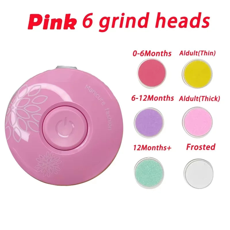 Baby Electric Nail Trimmer Kid Nail Polisher Tool Baby