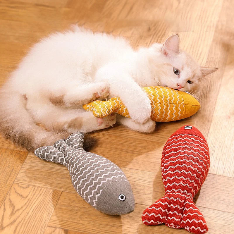 Cat Toys Fish Catnip Toys Interactive Cat Toy Cat