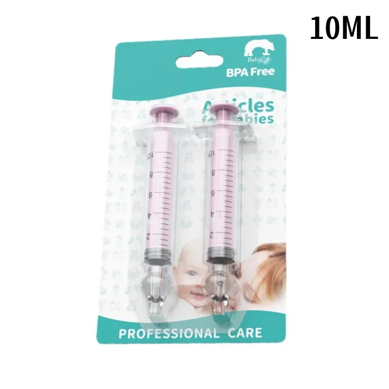 2Pcs Needle Tube Baby Nasal Aspirator Syringe