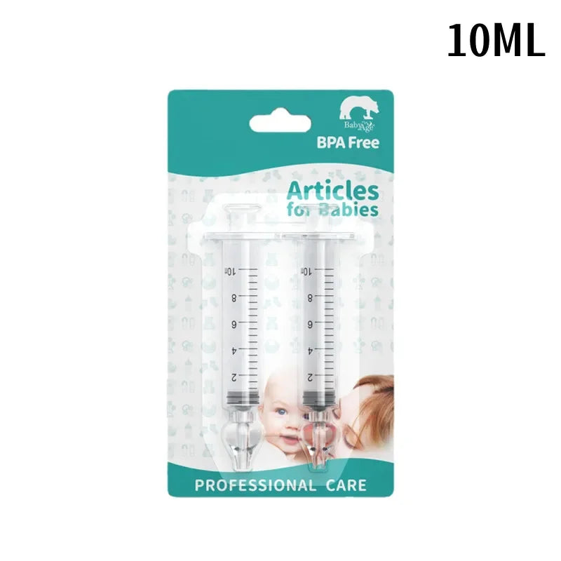 2Pcs Needle Tube Baby Nasal Aspirator Syringe