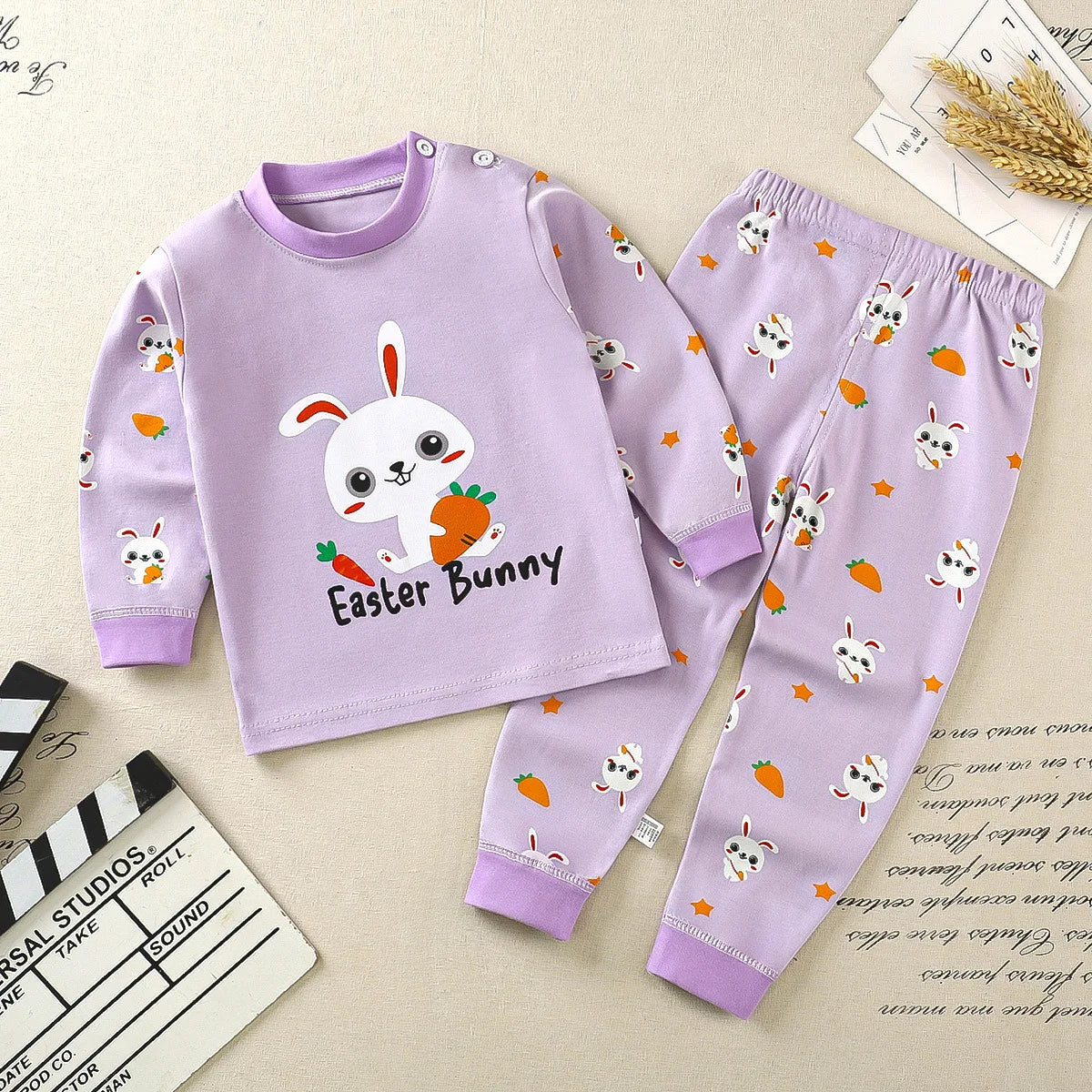 Toddler Boys Underwear Set Cotton Lettering And Bear