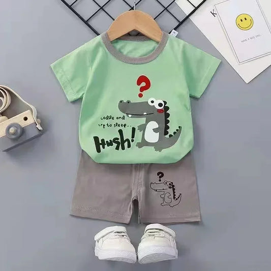 2PCS Children's Sets mother Kids Clothes Boys Girl