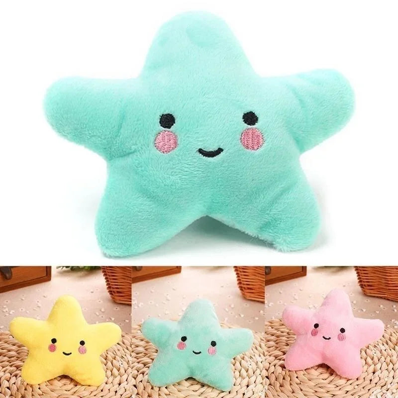 Pet Toy Plush Sounding Pentagram Toy Pet Playing