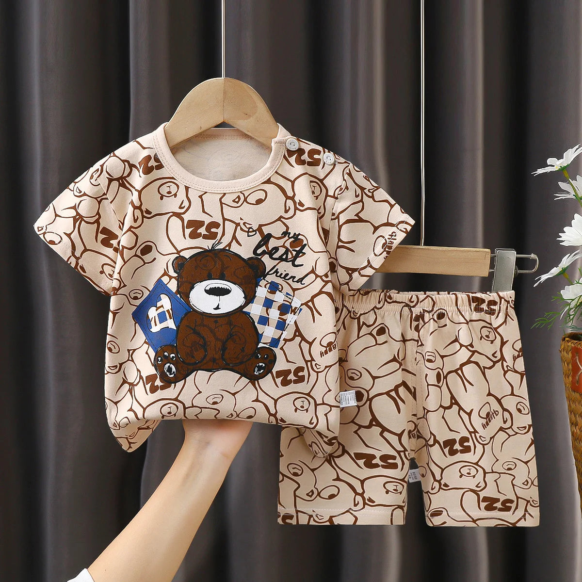 2PCS Children's Sets mother Kids Clothes Boys Girl