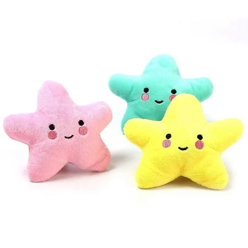 Pet Toy Plush Sounding Pentagram Toy Pet Playing