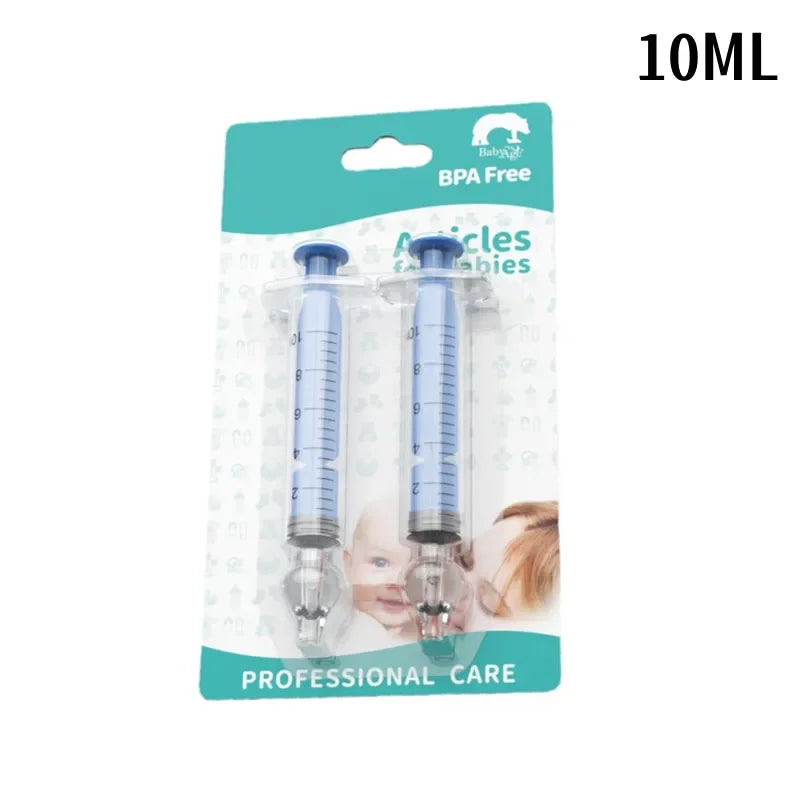2Pcs Needle Tube Baby Nasal Aspirator Syringe