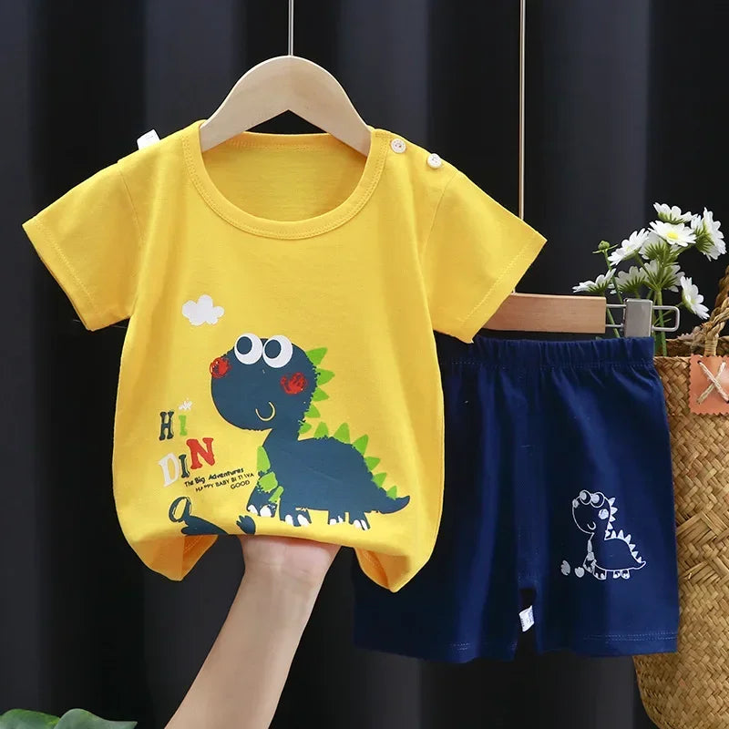 2PCS Children's Sets mother Kids Clothes Boys Girl