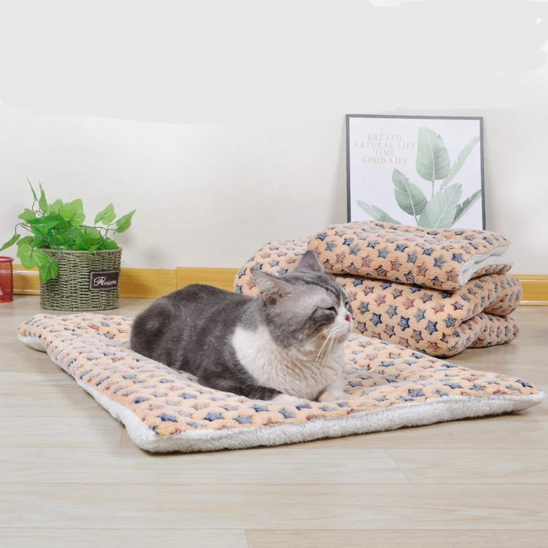 Multi-model pet flannel sleeping mat kennel mat blanket