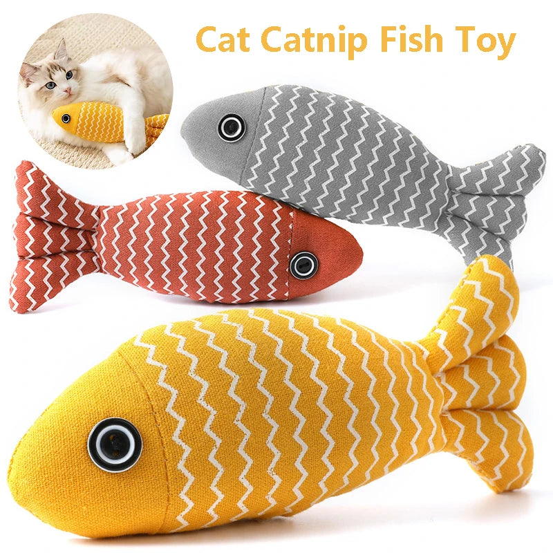 Cat Toys Fish Catnip Toys Interactive Cat Toy Cat