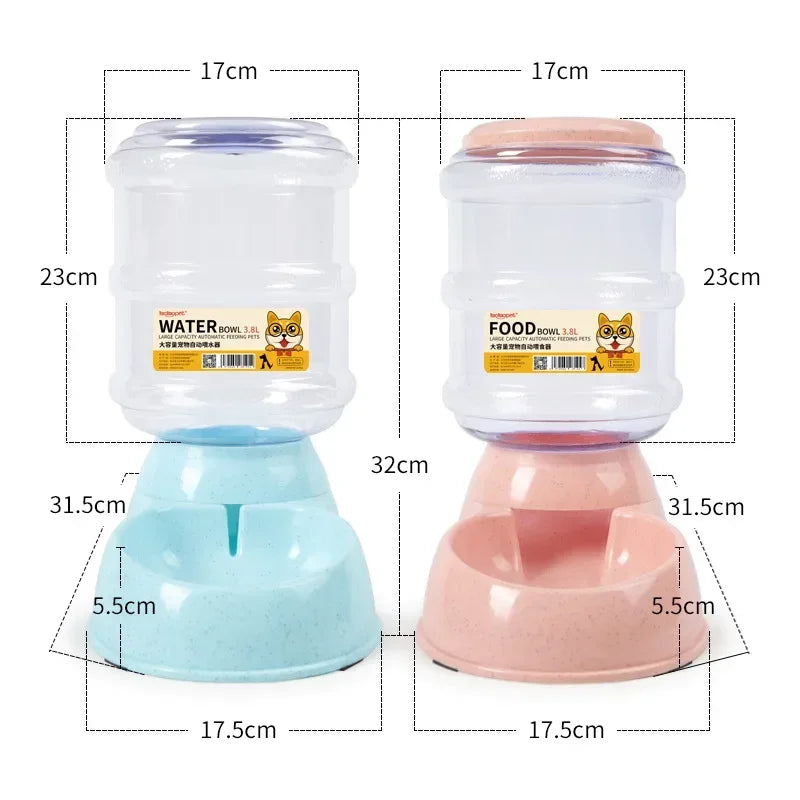 Dog Automatic Feeders Plastic Water Bottle Cat