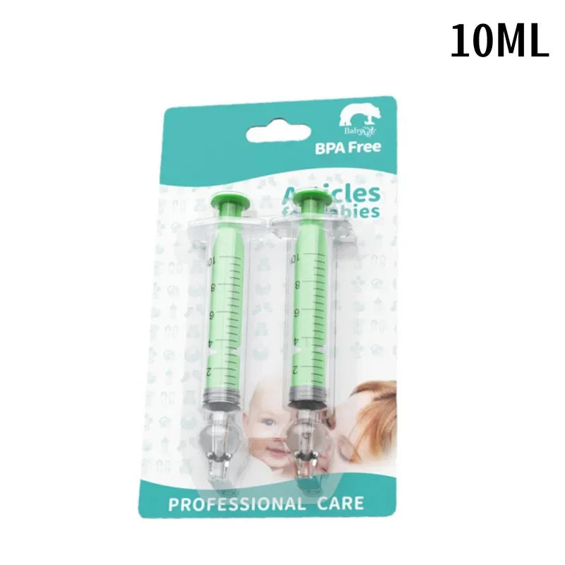2Pcs Needle Tube Baby Nasal Aspirator Syringe