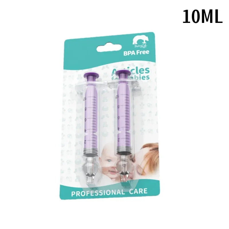 2Pcs Needle Tube Baby Nasal Aspirator Syringe