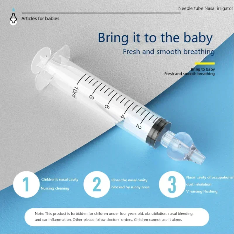 2Pcs Needle Tube Baby Nasal Aspirator Syringe