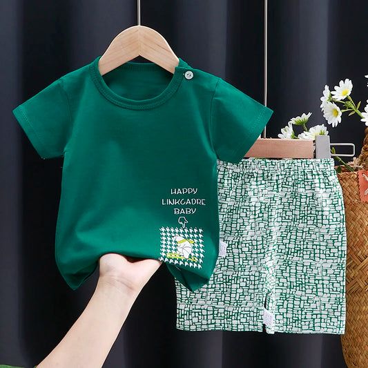 Kids Clothes Set Baby Boy/Girl T-Shirt + Shorts Summer