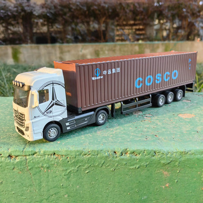 1:50 Large Diecast Alloy Truck Car Model Toys Container