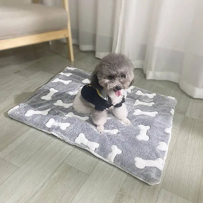 Multi-model pet flannel sleeping mat kennel mat blanket