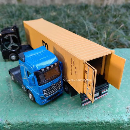 1:50 Large Diecast Alloy Truck Car Model Toys Container