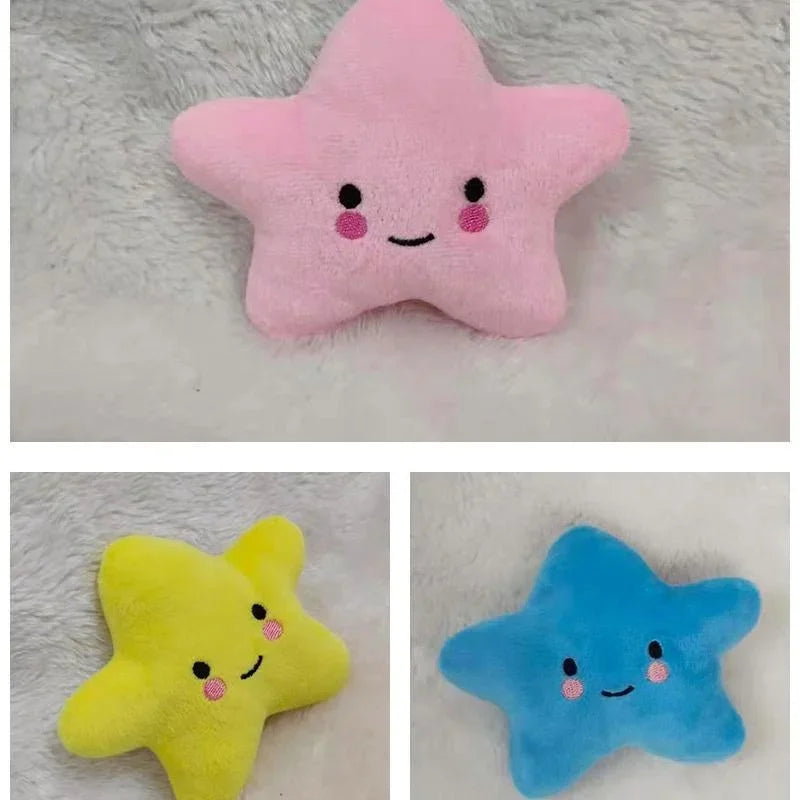 Pet Toy Plush Sounding Pentagram Toy Pet Playing