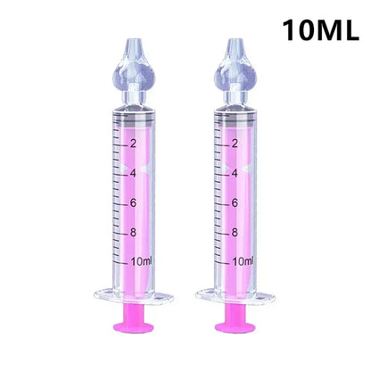 2Pcs Needle Tube Baby Nasal Aspirator Syringe