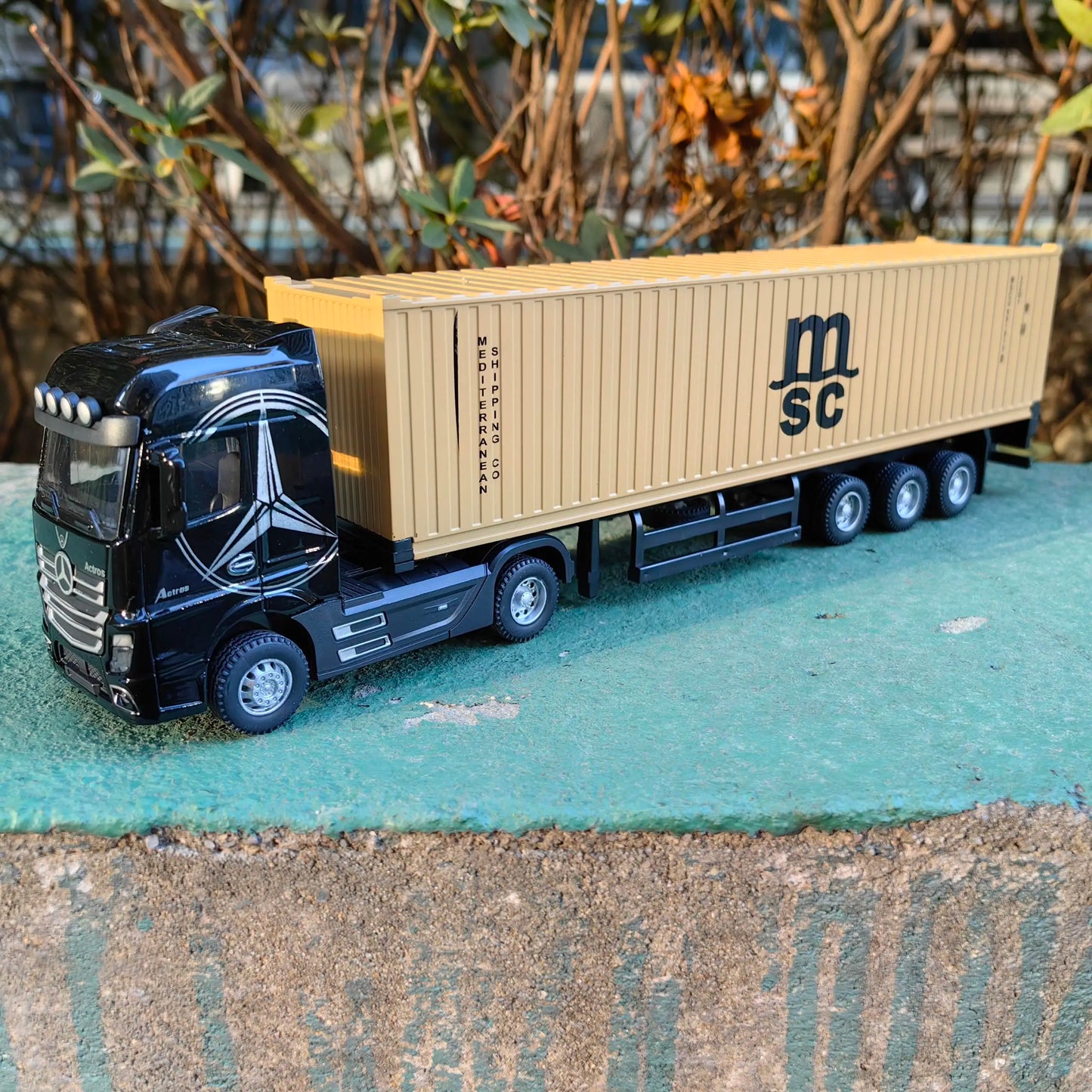 1:50 Large Diecast Alloy Truck Car Model Toys Container