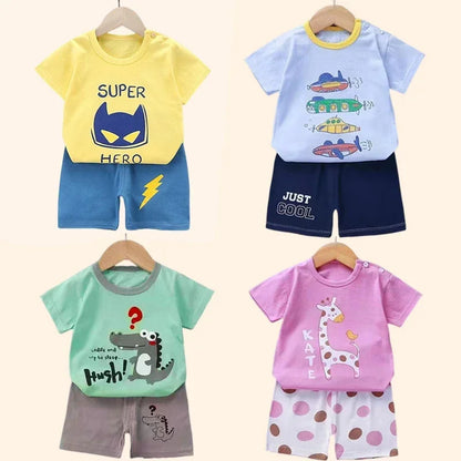 2PCS Children's Sets mother Kids Clothes Boys Girl