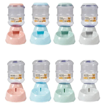 Dog Automatic Feeders Plastic Water Bottle Cat
