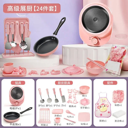 New Funny Kitchen Toys Girl  Can Cook  Mini Kitchen