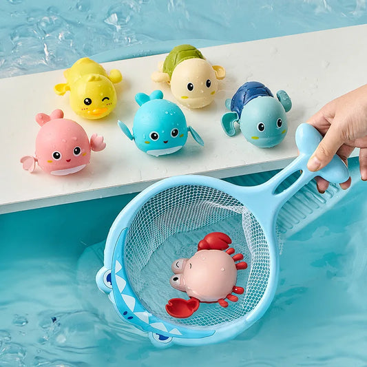 Baby Bath Toys Kids Swimming Clockwork Dolls Play