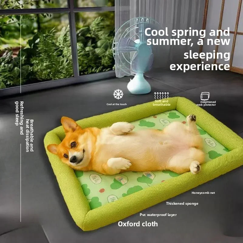 Cooling Puppy Bed Summer Dog Supplies Mat Accessory