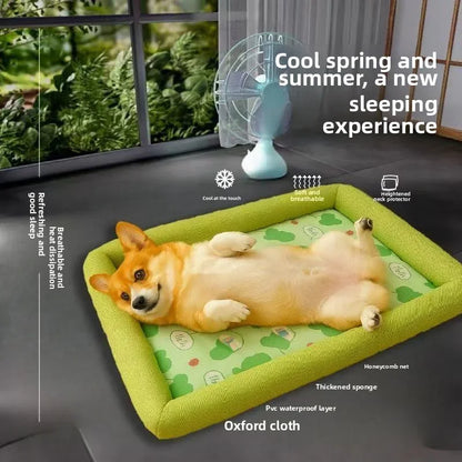Cooling Puppy Bed Summer Dog Supplies Mat Accessory